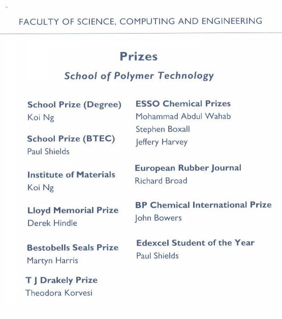 list of graduates